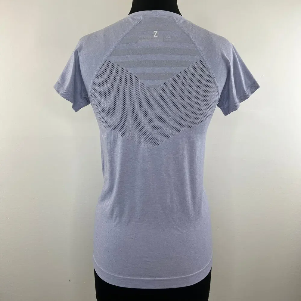 Z by Zella Purple Perfume S Move Thru Short Sleeve Seamless T-Shirt Yoga Size M